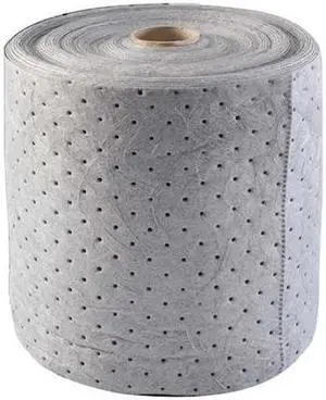CONDOR 35ZR24 Sorbent Roll, 12 gal, 15 in x 150 ft, Universal, Gray,