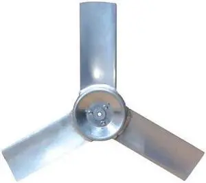 DAYTON VE10D983PG Propeller,16" Dia.,1/2" Bore,26.8 Deg.