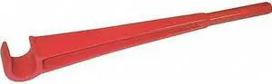 WHEELER-REX 8708 Valve Wheel Wrench,3/4 x 8-1/2 in,Red