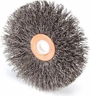 WEILER 90114 Wire Wheel Wire Brush, Arbor, 3", 5/8" W