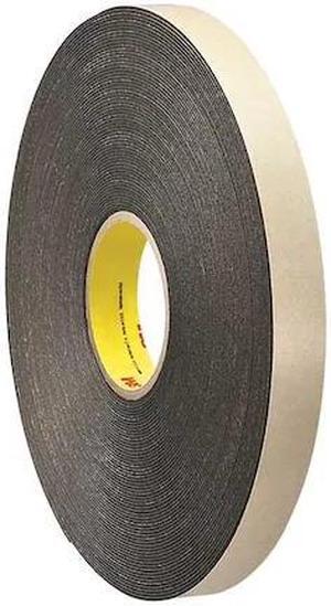 3M 4496 Double-Sided Foam Tape, 1 in W, 36 yd L, 1/16 in, Polyethylene Foam,