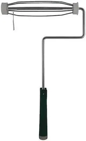 PREMIER 9IF600 Paint Roller Frame, 5 Wire Cage, Plastic Handle, 9" Rollers