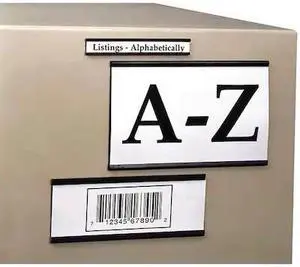 AIGNER INDEX MC206 Label Holder,Magnetic,2x6,PK25