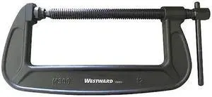 WESTWARD 10D479 C-Clamp,11-5/8",Steel,Hvy Duty,15,000 lb