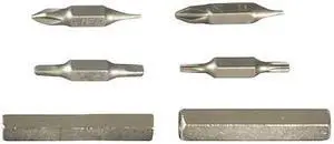 GREENLEE 9953-20 DriverBitSet,10pcs,Steel,Shank:1/4