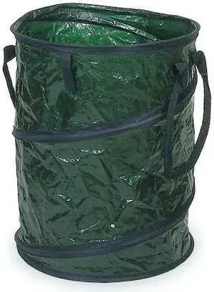 ZORO SELECT 3VB58 33 gal Collapsible Litter Bags, 19 in x 32 in, Green