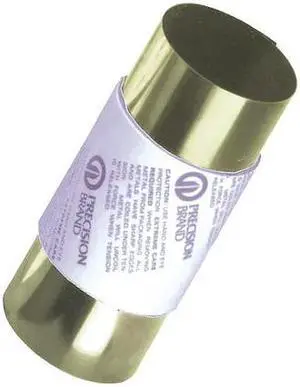 PRECISION BRAND 17980 Shim Stock,Roll,Brass,150mm