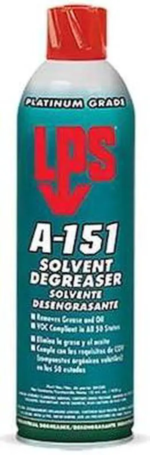 LPS 04320 Solvent Degreaser, 15 Oz Aerosol Can, Liquid, Clear Water-White
