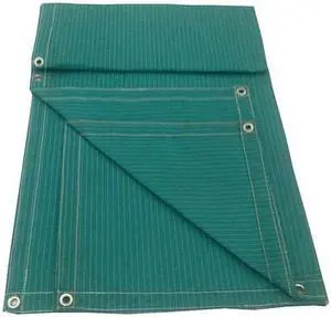 ZORO SELECT 10P561 Standard Duty Tarp, 9 ft 6 in x 11 ft 6 in, 15 Mil, Jade