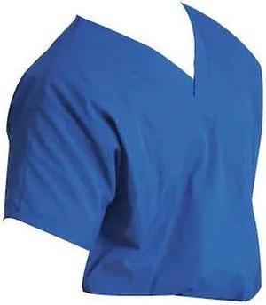SCRUB ZONE 71221 Scrub Shirt,XL,Blue,Unisex