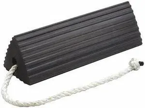 CHECKERS RC5524-S-U Wheel Chock,6" D,6" H,24" W,Black