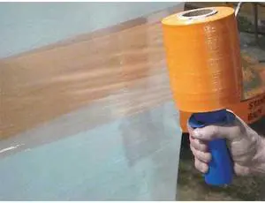 GOODWRAPPERS 15A892 Stretch Wrap, 5" W x 1000 ft. L, 80 ga, Cast Style, Orange,