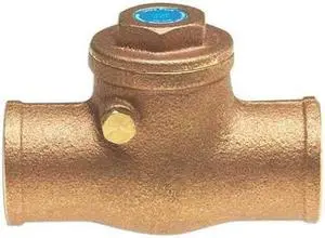 MILWAUKEE VALVE UP1509 2 2" Sweat Low Lead Bronze Spring Check Valve