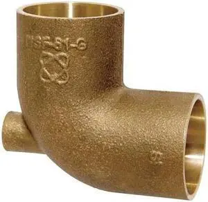 NIBCO 705-LF 3/4X1/8X3/4 Baseboard Tee,Low-Lead Cast Bronze