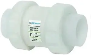 HAYWARD FLOW CONTROL TC30100T Check Valve, True Union, Ball, 1", PP/FPM,