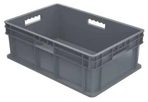 AKRO-MILS 37688GREY Gray Straight Wall Container 23 3/4 in x 15 3/4 in x 8 1/4 AKRO-MILS 37688GREY Gray Straight Wall Container 23 3/4 in x 15 3/4 in x 8 1/4