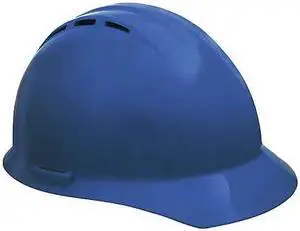 ERB SAFETY WEL19456BL Hard Hat, Americana, Polyethylene, 4 Point Ratchet, Type