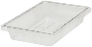 RUBBERMAID FG330400CLR Food/Tote Box,20 qt.