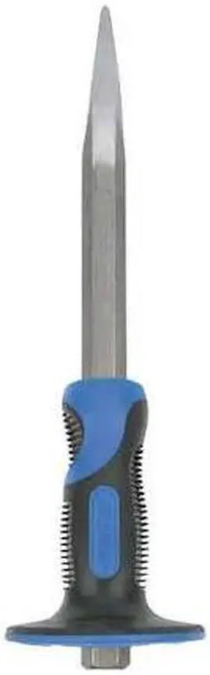 WESTWARD 2AJJ3 Handguarded Bullpoint Chisel,3/4 x 12 In