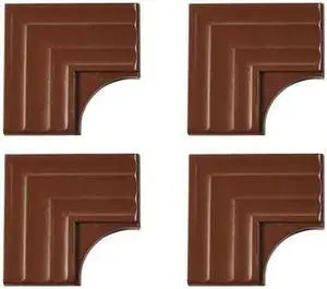 MIRREDGE 63514 3" W, Wood Grain Corner Plates