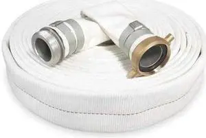 ZORO SELECT 1ZMT5 2" ID x 50 ft Rubber Water Discharge Hose 125 PSI WT