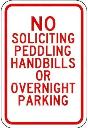 LYLE SL-006-12HA Parking Sign, 12 in W, 18 in H, English, Aluminum, White