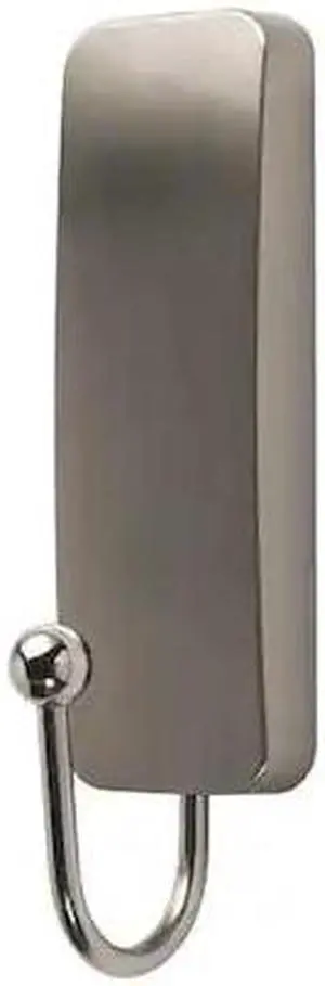 COMMAND 17034BN-ES Hook,Nickel,Metal,1 in D,3 11/16 in H