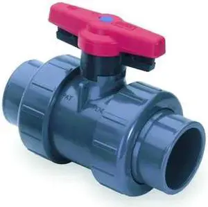 SPEARS 1839-007C 3/4" Socket CPVC Ball Valve Inline True Union