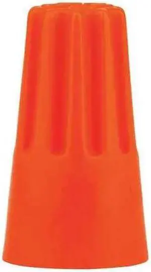3M H-31-BIN Twist-On Wire Connector, 14 AWG Max, Orange, Vinyl Insulation, 600