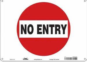 CONDOR 480H08 Safety Sign,14" Wx10" H,0.070" Thickness