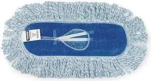 TOUGH GUY 1TYY3 1-1/4 in Flat Mop Pad, 28 oz Dry Wt, Hook-and-Loop Connection,