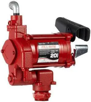 FILL-RITE FR710VN Fuel Transfer Pump, 115V AC, 20 gpm Max. Flow Rate , 1/3 HP,