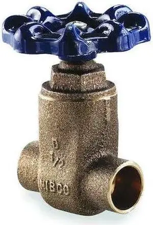 NIBCO S29 1 1/2 Gate Valve,1-1/2 In.,Solder,Bronze