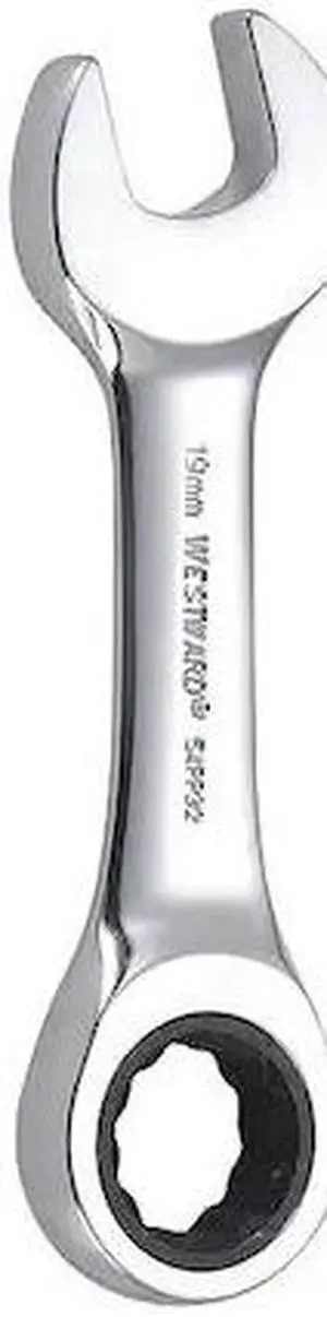 WESTWARD 54PP32 Wrench,Combination/Stubby,Metric,19mm