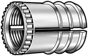 E-Z LOK 370-332-BR-PK50 Press Insert, Brass, 50 PK