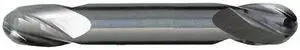 CLEVELAND C60305 4-Flute Ball Nose GP End Mill CTD CEM-DE-4B Bright Carbide