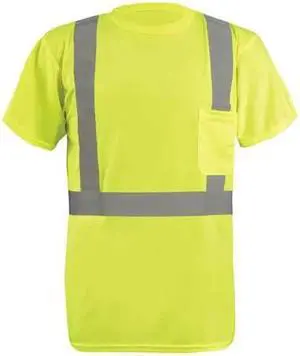 Occunomix T-Shirt,Mens,S,Yellow  LUX-SSETP2B-YS