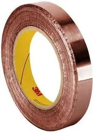 3M 1181 Shielding Foil Tape,1 In. x 6 Yd.,Copper 3M 1181 Shielding Foil Tape,1 In. x 6 Yd.,Copper