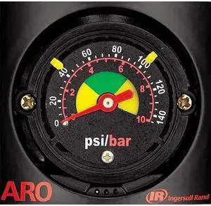ARO 104493 Pressure Gauge, 0 to 160 psi, 1 1/2 in Dial, 1/8 in NPT, Center Back