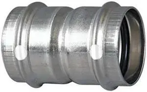 Viega Propress Stainless 304 Coupling with stop, 2" x 2" Tube Size   85292