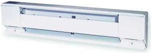 DAYTON 3UG76 30" Electric Baseboard Heater, White, 500W, 120V