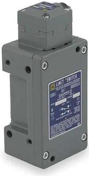 SQUARE D 9007CR53G Hazardous Location Limit Switch, Plunger, 1NC/1NO, 10A @