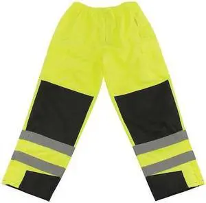 PIP 318-1771-LY/XL High Visibility Pants,48 in.,Lime/Yellow