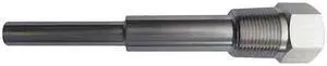 ZORO SELECT 24C463 Bimetal Thermowell, 316SS, 1/2 NPSM, Stem Length: 6 in