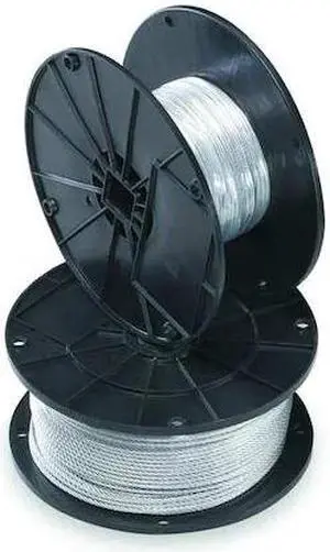 EATON B-LINE BKW125 Wire Rope, Steel, Galvanized