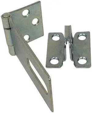 ZORO SELECT 39DZ92 Fixed Staple Hasp,Zinc Plated,1-1/2inL