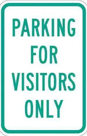 LYLE T1-1038-HI_12x18 Visitor Parking Sign,18" x 12, T1-1038-HI_12x18