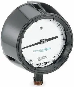 ASHCROFT 451279SS04LXLL200 Process Pressure Gauge, 0 to 200 psi, 4 1/2 in Dial,