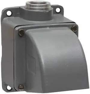 HUBBELL WIRING DEVICE-KELLEMS MB601004W Back Box, 60/100 A, - Phase, NEMA 4X