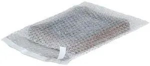 ZORO SELECT 39UK98 Self-Seal Bubble Pouches,10"x15 1/2",Clear,PK250